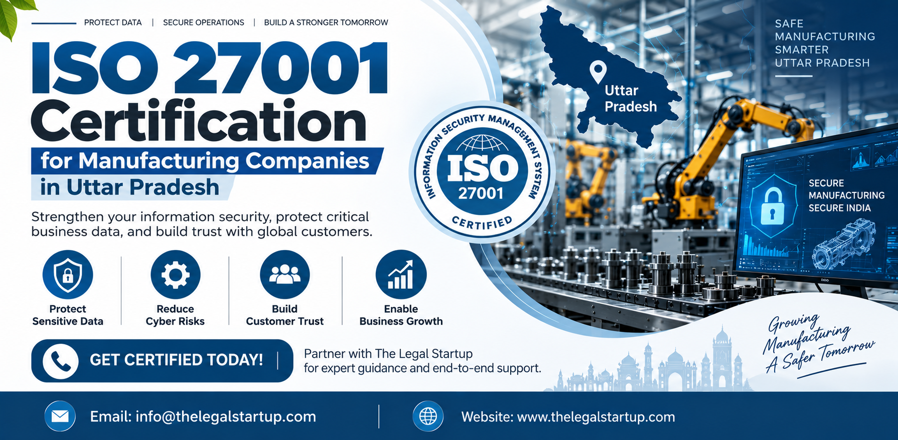 ISO 27001 Certification for Manufacturing Companies in Uttar Pradesh