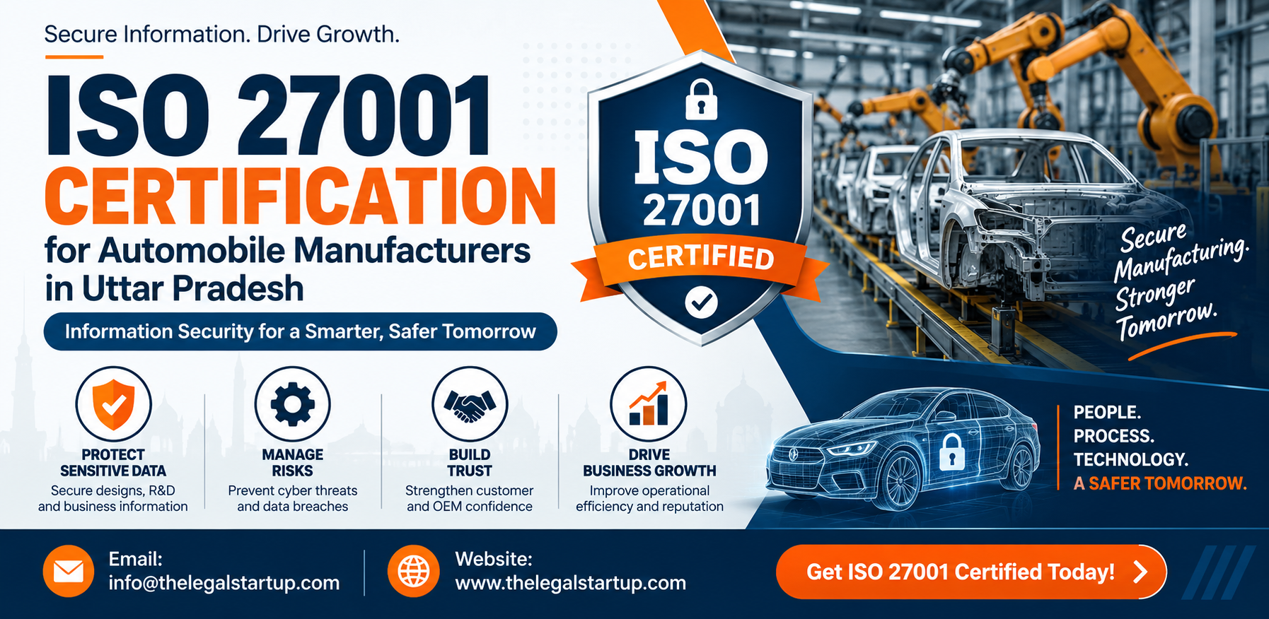 ISO 27001 Certification for Automobile Manufacturers in Uttar Pradesh