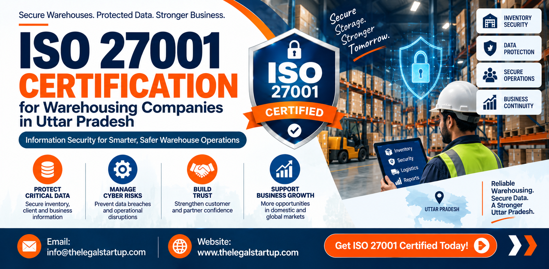 ISO 27001 Certification for Warehousing Companies in Uttar Pradesh