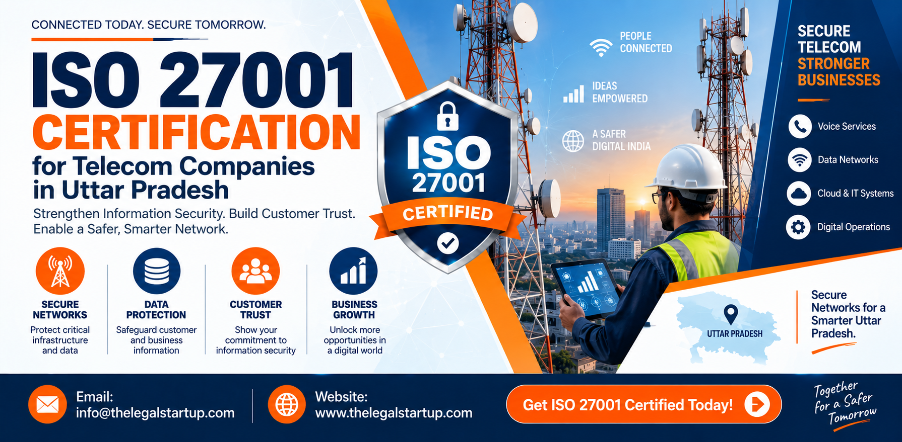 ISO 27001 Certification for Telecom Companies in Uttar Pradesh
