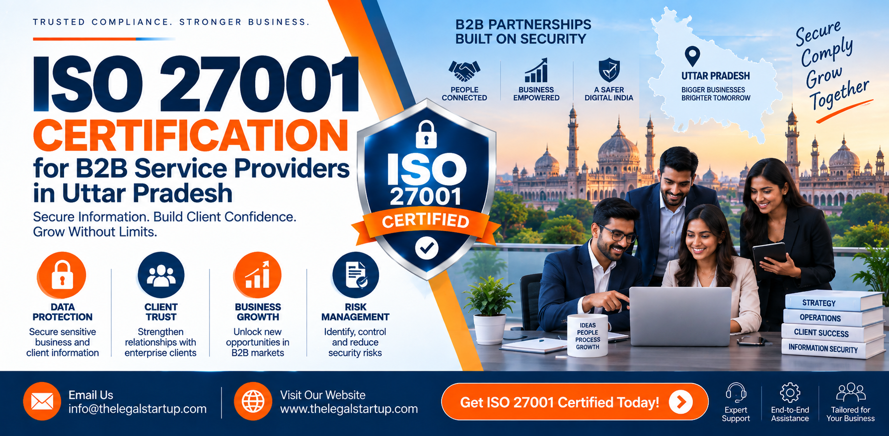 ISO 27001 Certification for B2B Service Providers in Uttar Pradesh